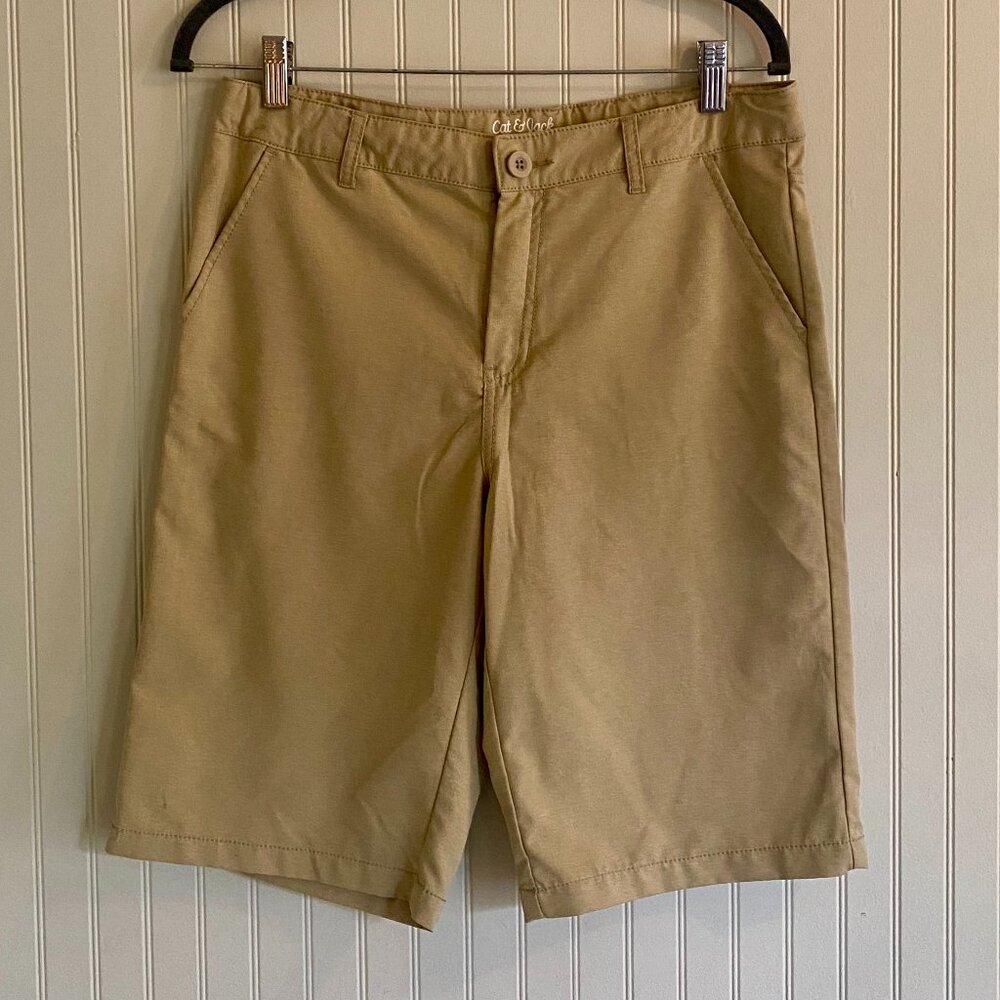 Cat & Jack Boy's Shorts, Tan, 16 Husky, Adjustable Waist, Like-New Condition!
